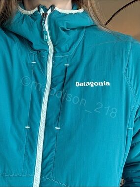 Patagonia Nano Air Hoodie Jacket Large Tobago Blue Insulated Jacket L